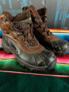 Irish Setter Snow Tracker Boots Mens 9 Black Brown Ankle Insulated 400  Gram